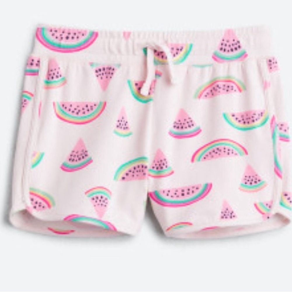 RUMI + RYDER Girl's Pink (Dolphin Style) Shorts Watermelon Graphic Size Medium